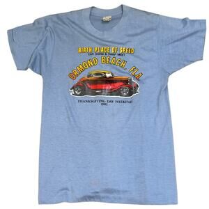 1982 Birthplace of Speed Car Show Swap Meet Single Stitch Screen Stars T-Shirt